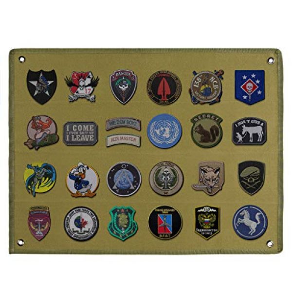 Skelang Airsoft Morale Patch 1 Skelang Velcro Board, Patch Holder, Patch Display Panel Board for Tactical Military Patches, Morale Patch (23.4"x 17.7")