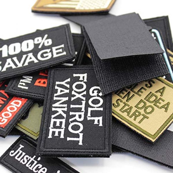 DATOUWEN ACCESSARY Airsoft Morale Patch 2 ZHDTW 18pcs Tactical Morale Patches Bundle for Army Fans Embroidery Patch with Fastener Hook and Loop Patch for Clothing Backpack Bags Uniforms (DT019)