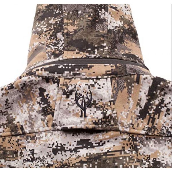Huntworth Tactical Shirt 5 Huntworth Men's Mid Weight Windproof Soft Shell Jacket (Hood)|Disruption Camo
