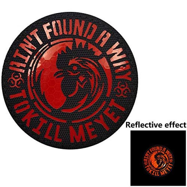 APBVIHL Airsoft Morale Patch 4 2 Pack Infrared Reflective IR Aint Found a Way to Kill Me Yet Patch, Morale Tactical Embroidered Applique Fancy Badge with Hook and Loop Fastener Backing