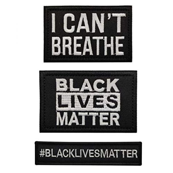 OYSTERBOY Airsoft Morale Patch 1 OYSTERBOY 3pcs Black Lives Matter/I Can't Breathe #BLACKLIVEMARRER Tactical Morale Patch Hook