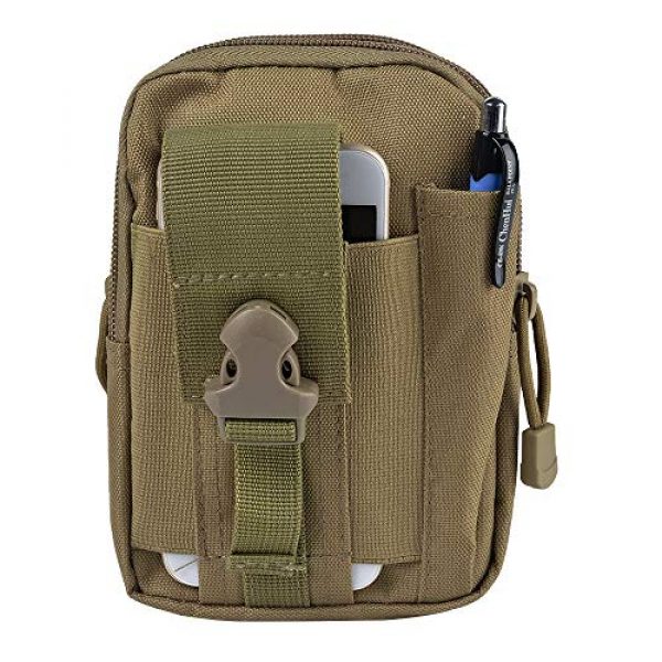 MoneRffi Tactical Pouch 1 MoneRffi Universal Outdoor Tactical Pouch Holster Military Molle Hip Waist Belt Bag Wallet Pouch Purse Phone Case with Cell Phone Holster