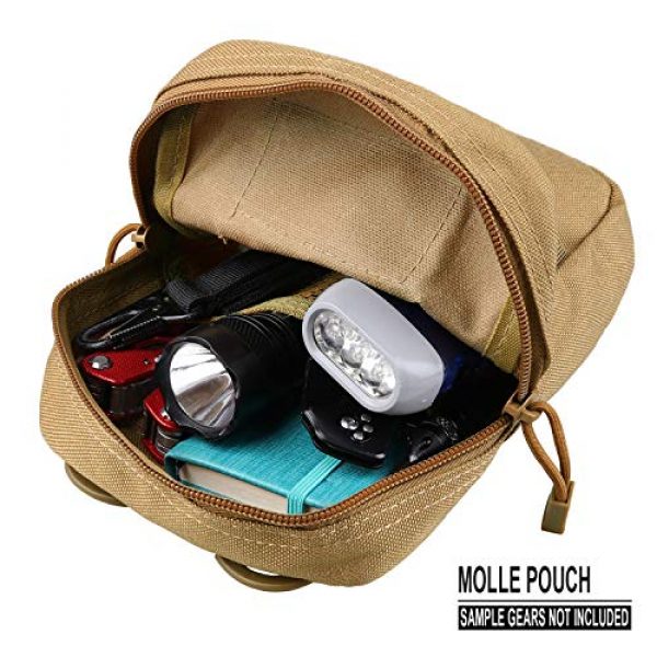 AMYIPO Tactical Pouch 4 AMYIPO Tactical Admin Molle Pouch Multi-Purpose Tool Holder Modular Utility Bag Tools EDC Admin Attachment Pouches