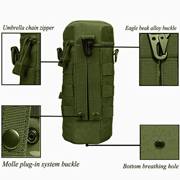 AOCK Tactical Pouch 7 AOCK Tactical Molle Water Bottle Pouch for Outdoor Travel Activities Military Camping Hiking Bag Outdoor Bag