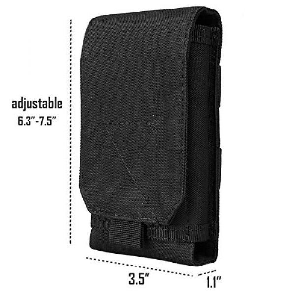 Posher Tactical Pouch 6 Posher OI 2 Pack Tactical Cover Case MOLLE Holster Phone Belt EDC Pouch Belt Waist Bag for iPhone 11 Pro/X/7P, Samsung Note8, Galaxy S9+/S8+
