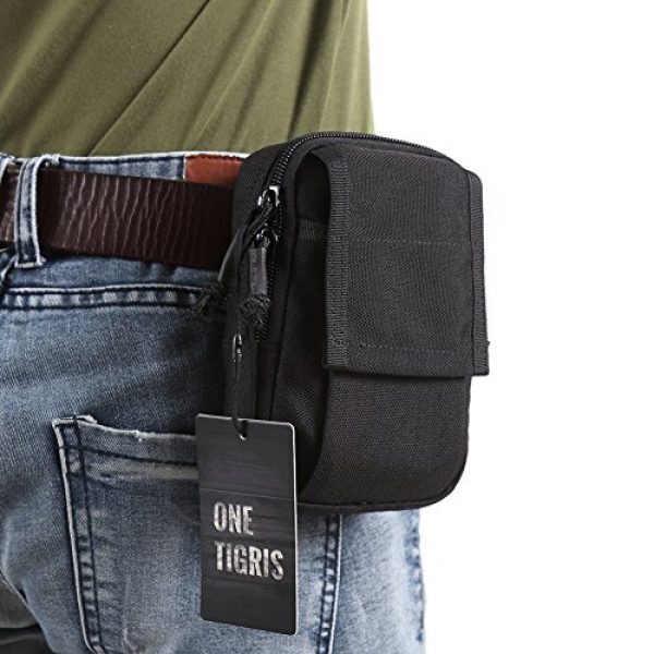 OneTigris Tactical Pouch 7 OneTigris Tactical Molle EDC Pouch Utility Gadget Belt Waist Bag for 5.5" iPhone 6 Plus iPhone 7 Plus Smartphone