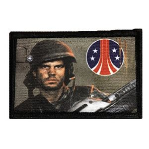 RedheadedTshirts Airsoft Morale Patch 1 Aliens Movie Bill Paxton as Hudson Morale Patch. Perfect for your Tactical Military Army Gear, Backpack, Operator Baseball Cap, Plate Carrier or Vest. 2x3" Hook Patch. Made in the USA