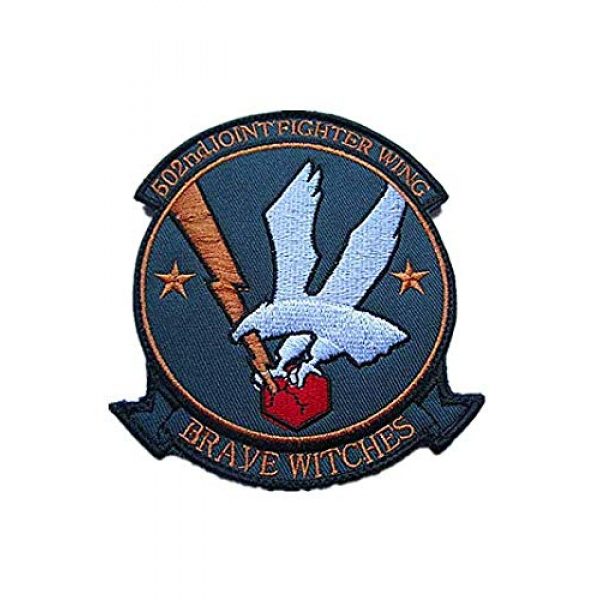 Embroidery Patch Airsoft Morale Patch 1 502nd Joint Fighter Wing Brave Witches Military Hook Loop Tactics Morale Embroidered Patch