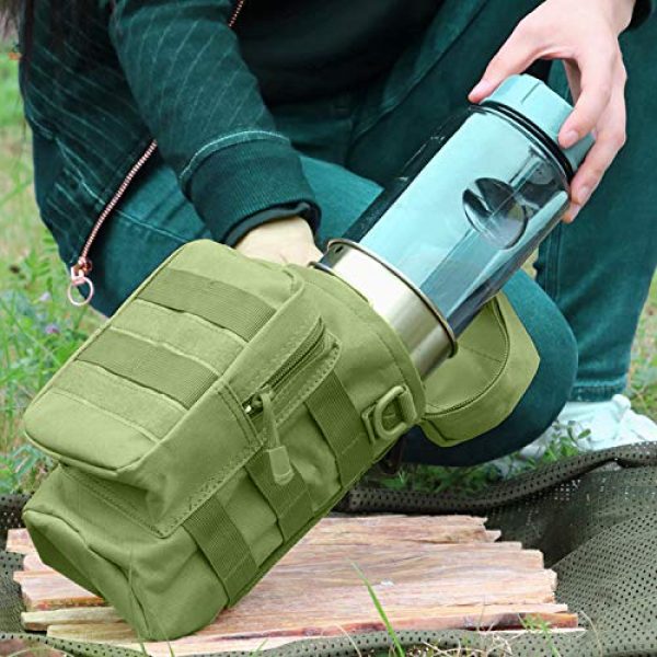 AOCK Tactical Pouch 3 AOCK Tactical Molle Water Bottle Pouch for Outdoor Travel Activities Military Camping Hiking Bag Outdoor Bag