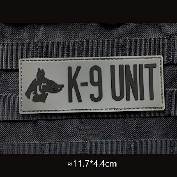 Morton Home Airsoft Morale Patch 6 Morton Home K-9 Unit 3D PVC Rubber Tactical Morale Badge Patches