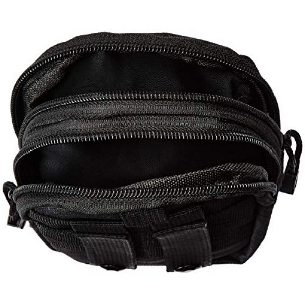 SAYGOGO Tactical Pouch 5 SAYGOGO 630792649264 Men Nylon Tactical Pouch Phone Belt Clip Holster Utility Gadget Pouch Waist Bag Outdoor Gear Compatible, Black