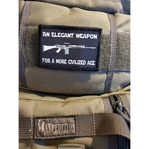 RedheadedTshirts Airsoft Morale Patch 2 FN FAL Star Wars an Elegant Weapon Morale Patch. 2x3" Hook Patch. Redhaededtshirts Made in The USA