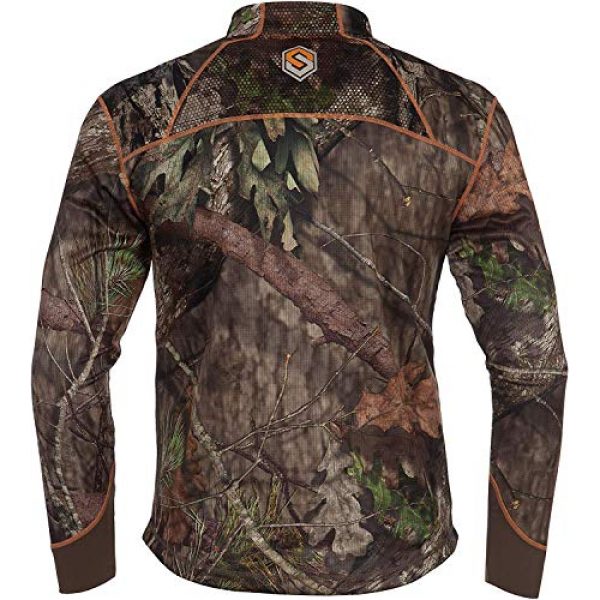 Scentlok Technologies Tactical Shirt 2 ScentLok Savanna Aero Attack 1/4 Zip Hunting Shirt (Mossy Oak Country, Medium)