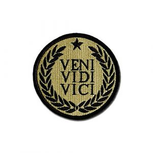 SFI Airsoft Morale Patch 1 Tactical Combat Jacket Morale Patch Badge EMB Hook and Loop - Veni Vidi Vici ACU