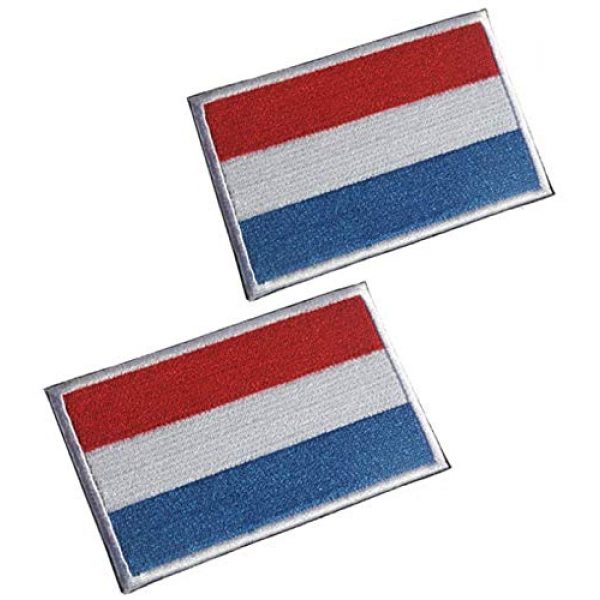 Tactical Embroidery Patch Airsoft Morale Patch 1 2pcs Luxembourg Flag Embroidery Patch Military Tactical Morale Patch Badges Emblem Applique Hook Patches for Clothes Backpack Accessories