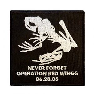 LEGEEON Airsoft Morale Patch 1 LEGEEON Operation Red Wings Never Forget Lone Survivor SDVT-1A Skull Frog Navy Seals Sew Iron on Patch