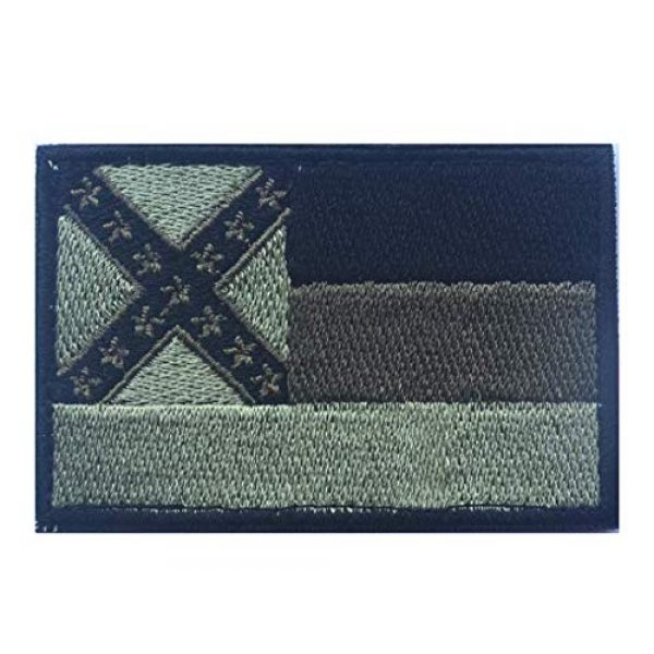 Tactical Embroidery Patch Airsoft Morale Patch 3 State Flag of Mississippi Embroidery Patch Military Tactical Morale Patch Badges Emblem Applique Hook Patches for Clothes Backpack Accessories