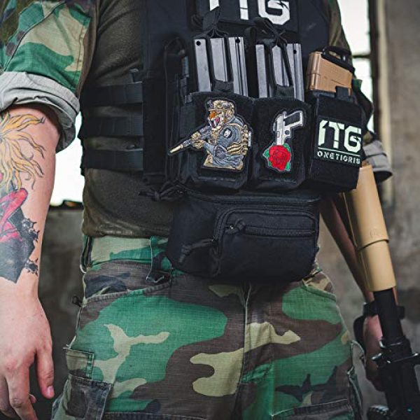 OneTigris Tactical Pouch 7 OneTigris PLUS1 Dump Pouch Tactical Drop Add-on Pack for Airsoft