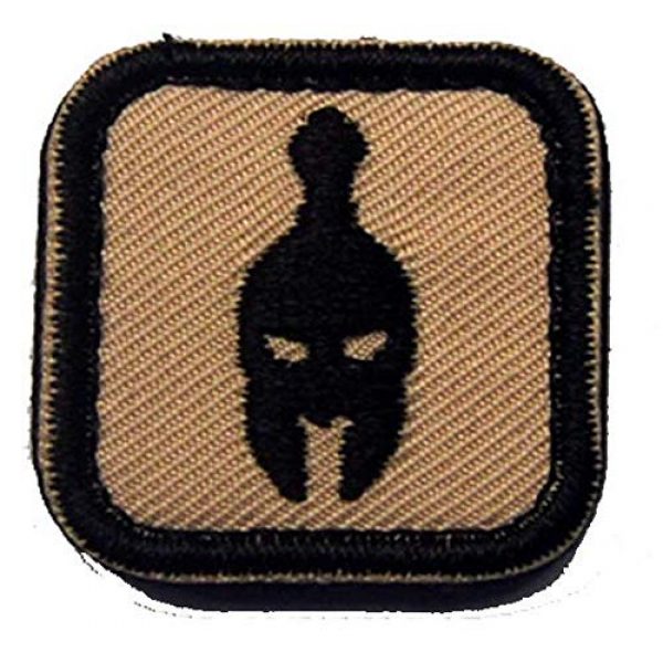 Tactical Embroidery Patch Airsoft Morale Patch 5 4pcs Small Size Sparta Warriors Tactical Embroidery Patch Hook & Loop Morale Patch Military Patch for Clothing Accessory Backpack Armband