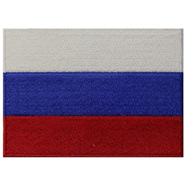 EmbTao Airsoft Morale Patch 1 Russia Flag Embroidered Emblem Russian Federation Iron On Sew On National Patch