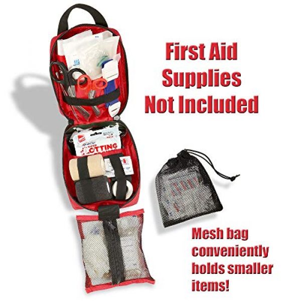 common Tactical Pouch 5 MOLLE Rip Away EMT Medical First Aid IFAK Pouch (Bag Only)- Red