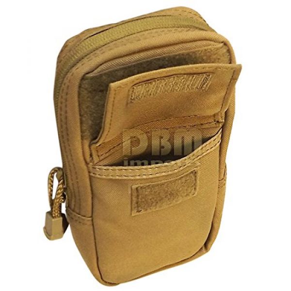Generic Tactical Pouch 2 TAN Molle Tactical GPS Utility Pouch Side Bag PSP Small Radio Case Cover