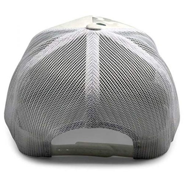 P PULLPATCH Tactical Hat 3 Pull Patch Tactical Hat | Authentic Snapback Multicam Flat Bill Trucker Cap | 2x3 in Hook and Loop Surface to Attach Morale Patches | 5 Panel | Alpine White Camo and White | Free US Flag Patch