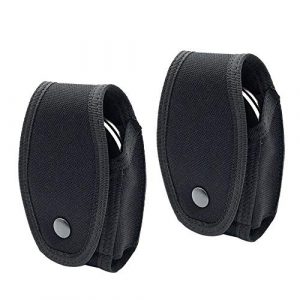 LIVANS Tactical Pouch 1 LIVANS Tactical Handcuff Pouch Case, Handcuff Holder Cuff Holster with Quick Release Snap Closure for Law Enforcement Duty Belt Holds Most Chain or Hinged Cuffs