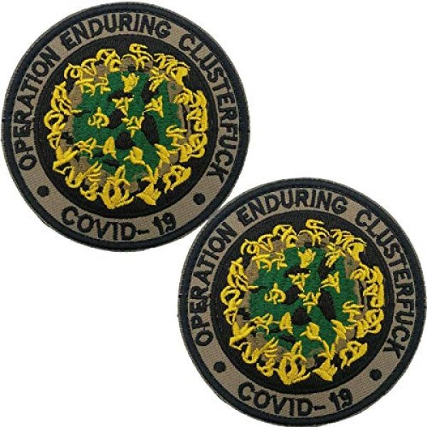 Romeda Airsoft Morale Patch 1 2 PCS Morale Patch, Operation Enduring Cluster Team Response Patch, Funny Patches with Fastener Hook and Loop Backing, Military Embroidered Patch for Backpack, Cap, Vest
