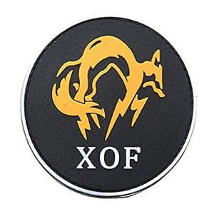 PVC PATCH Airsoft Morale Patch 1 Metal Gear Solid XOF Military Hook Loop Tactics Morale PVC Patch (color2)