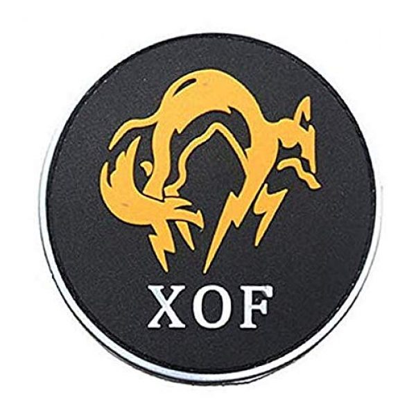 PVC PATCH Airsoft Morale Patch 1 Metal Gear Solid XOF Military Hook Loop Tactics Morale PVC Patch (color2)