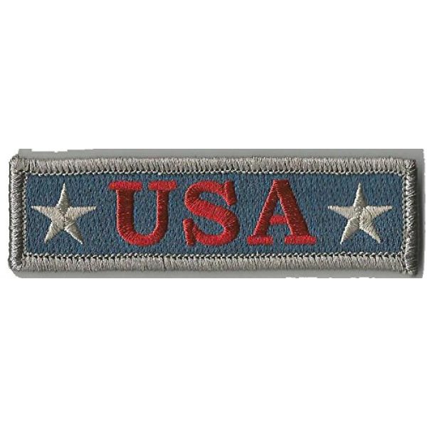 Gadsden and Culpeper Airsoft Morale Patch 1 U.S.A. Tactical Morale Patch - Subdued Silver