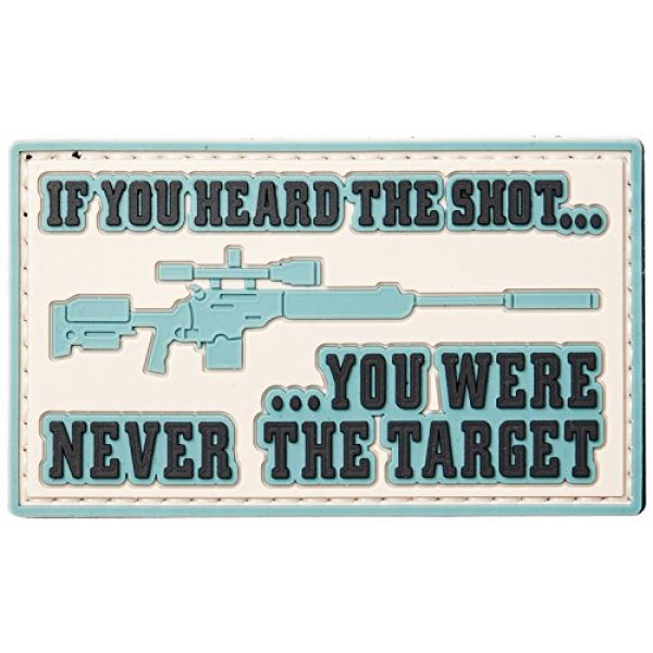 5ive Star Gear Airsoft Morale Patch 1 5ive Star Gear Heard The Shot Morale Patches, Multi-Color, One Size