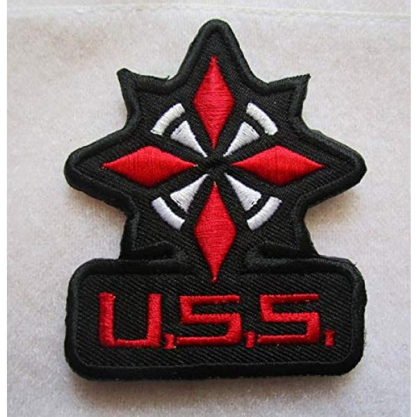 Embroidered Patch Airsoft Morale Patch 1 Resident Evil USS Umbrella 3D Tactical Patch Military Embroidered Morale Tags Badge Embroidered Patch DIY Applique Shoulder Patch Embroidery Gift Patch