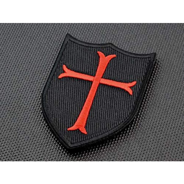 BritKitUSA Airsoft Morale Patch 1 BritKitUSA Premium Embroidered Crusader Cross Shield Navy Seal DEVGRU Morale Patch