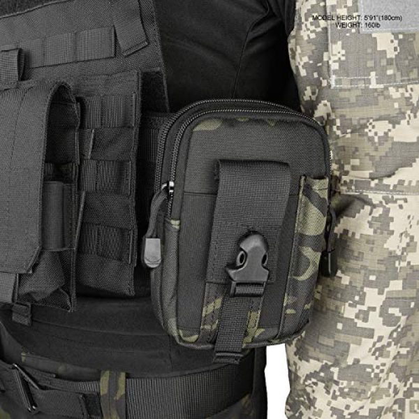 LeisonTac Tactical Pouch 7 LeisonTac Tactical Gear EDC Molle Pouch with Cell Phone Holder