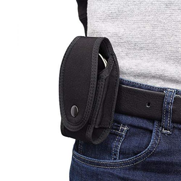 LIVANS Tactical Pouch 7 LIVANS Tactical Handcuff Pouch Case, Handcuff Holder Cuff Holster with Quick Release Snap Closure for Law Enforcement Duty Belt Holds Most Chain or Hinged Cuffs