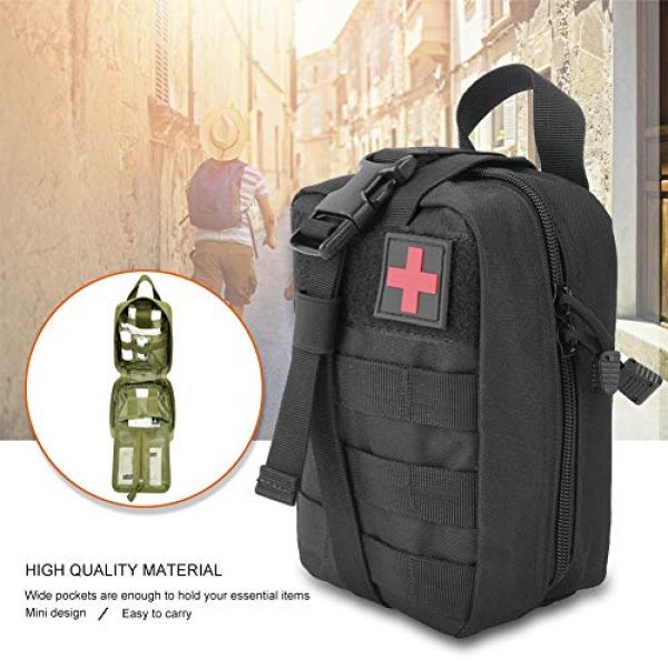 Vbestlife Tactical Pouch 5 Vbestlife. Travel Emergency Survival Bag Tactical First Aid Bag Portable Rescue Compact Medical Pouch Military Multipurpose Utility Pack with Two Ways Zipper Storage Pouch Outdoor Sports