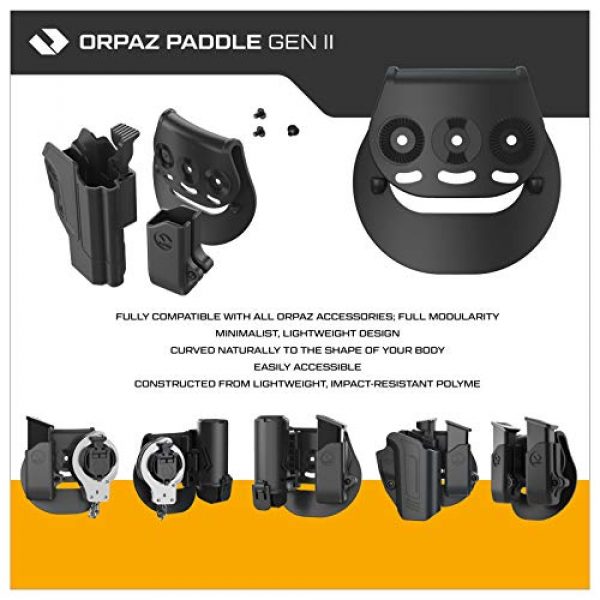 Orpaz Tactical Pouch 2 Orpaz Pepper Spray Holder and Magazine Holster for 9mm 0.40 Metal/Steel Magazines