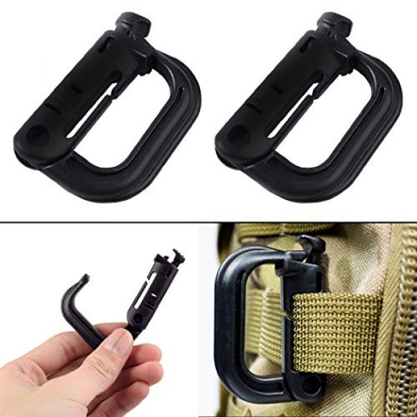 Aoutacc Tactical Pouch 5 Aoutacc Tactical Magazine Pouch Holder MOLLE Triple Open-Top Mag Pouch with D-Ring Grimlock Locking for M4 M16 AR-15 Magazines