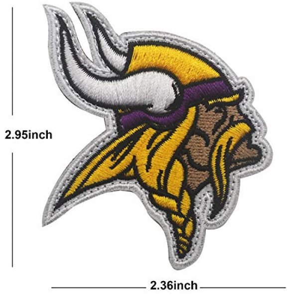 ODSP Airsoft Morale Patch 3 Embroidered Patch Football Team Logo Hook and Loop Fasteners Backing Patches Badge Emblem Sign Applique Tactical Morale Military Patch 2.76" x 1.38"