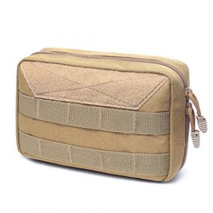 Generic Tactical Pouch 1 Tactical MOLLE Pouch Military Carry Accessory Belt Hanging Waist Bag First Aid EMT Utility Bag Modular Admin Pouch Multi-Purpose Compact EDC Utility Tool Holder