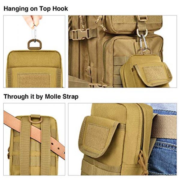 NOOLA Tactical Pouch 7 NOOLA Tactical Molle Pouch 2 Pack Utility Pouch Water-Resistant EDC Pouch