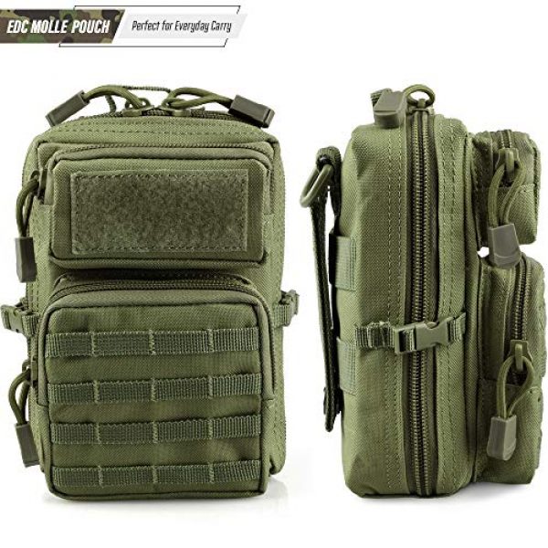 LIVANS Tactical Pouch 6 LIVANS Tactical Molle Utility Pouch, EDC Tool Pouch Tactical Phone Pouches Mini Waist Pouches Medical EDC IFAK Pack Mini Design of 3-Day Assault Backpack