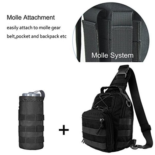 MILITARY UNIFORMS Tactical Pouch 6 Sports Water Bottles Pouch Bag Tactical Molle Water Bottle Pouch Military Drawstring Water Bottle Holder Mesh Water Bottle Carrier