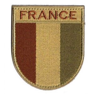 Tactical Embroidery Patch Airsoft Morale Patch 1 France Flag Embroidery Patch Military Tactical Morale Patch Badges Emblem Applique Hook Patches for Clothes Backpack Accessories
