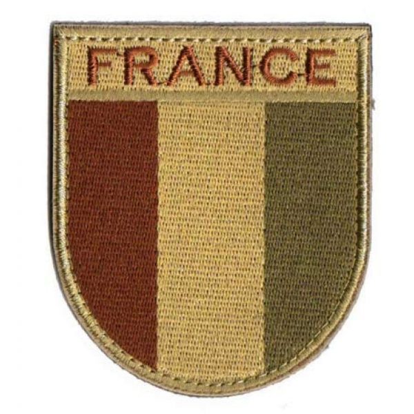 Tactical Embroidery Patch Airsoft Morale Patch 1 France Flag Embroidery Patch Military Tactical Morale Patch Badges Emblem Applique Hook Patches for Clothes Backpack Accessories