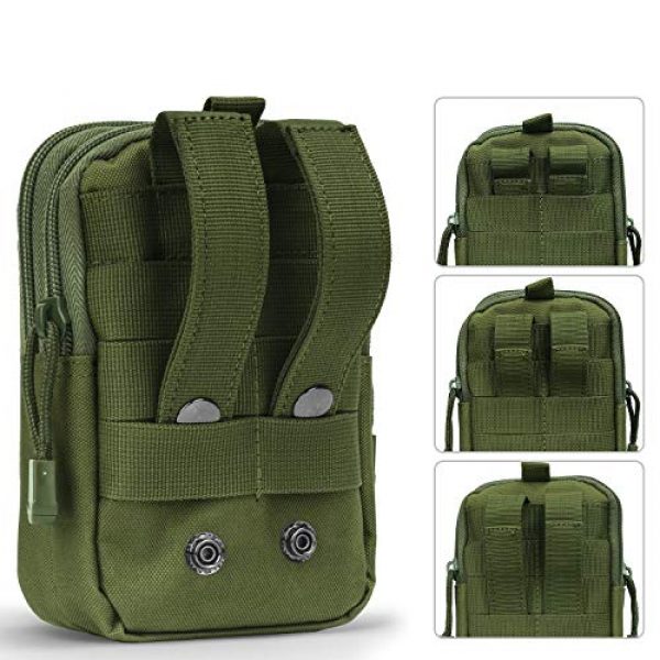 Goodforalllilewen Tactical Pouch 7 Goodforalllilewen Tactical Waist Pack,Molle Pouch with Zipper,Pouch for Belt,Fanny Pack Pocket for Sports Travel Hiking Running Cycling Camping,Backpack Accessories Adjustable for Men and Women