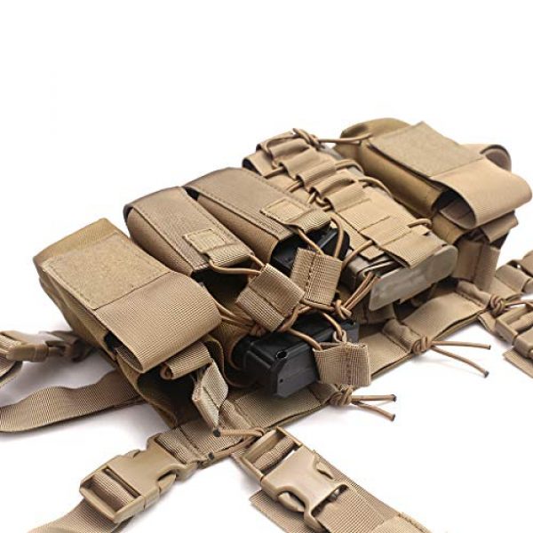 DODO DEER Tactical Pouch 7 Tactical Drop Dump Pouch Molle Tool Pouch with Hook & Loop Carrying Kit Bag for Vest Chest Rig