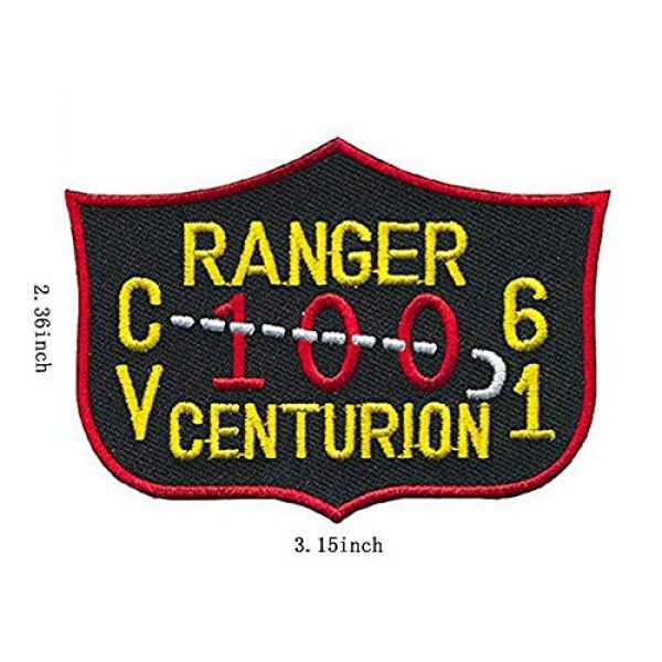 ODSP Airsoft Morale Patch 6 Top Gun Patches Set United Sates Navy Fighter Weapons School, American Flag, CV-61 USS Ranger 100 Centurion, Tom Cat, Pete Mitchell Maverick, VF-1 Embroidered Morale Patch Hook Loop Backing 9PC